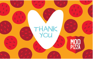 MOD Pizza Thank You eGift Card