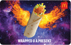 Physical McDonald's Snack Wrap Gift Card