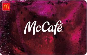 Physical McCafe Blackberry Refresher Gift Card  
