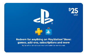 Sony PlayStation Store $25